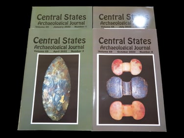 COMPLETE SET OF CENTRAL STATES ARCHAEOLOGICAL JOURNALS FOR 2022