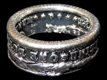 Morgan Dollar Ring, Larger Size Approx. Size 13