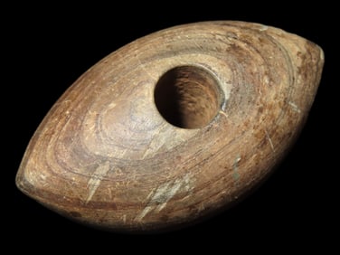 2 1/2" Pick Bannerstone found in Bollinger Missouri, Castor River by Thomas Hovis in 1971