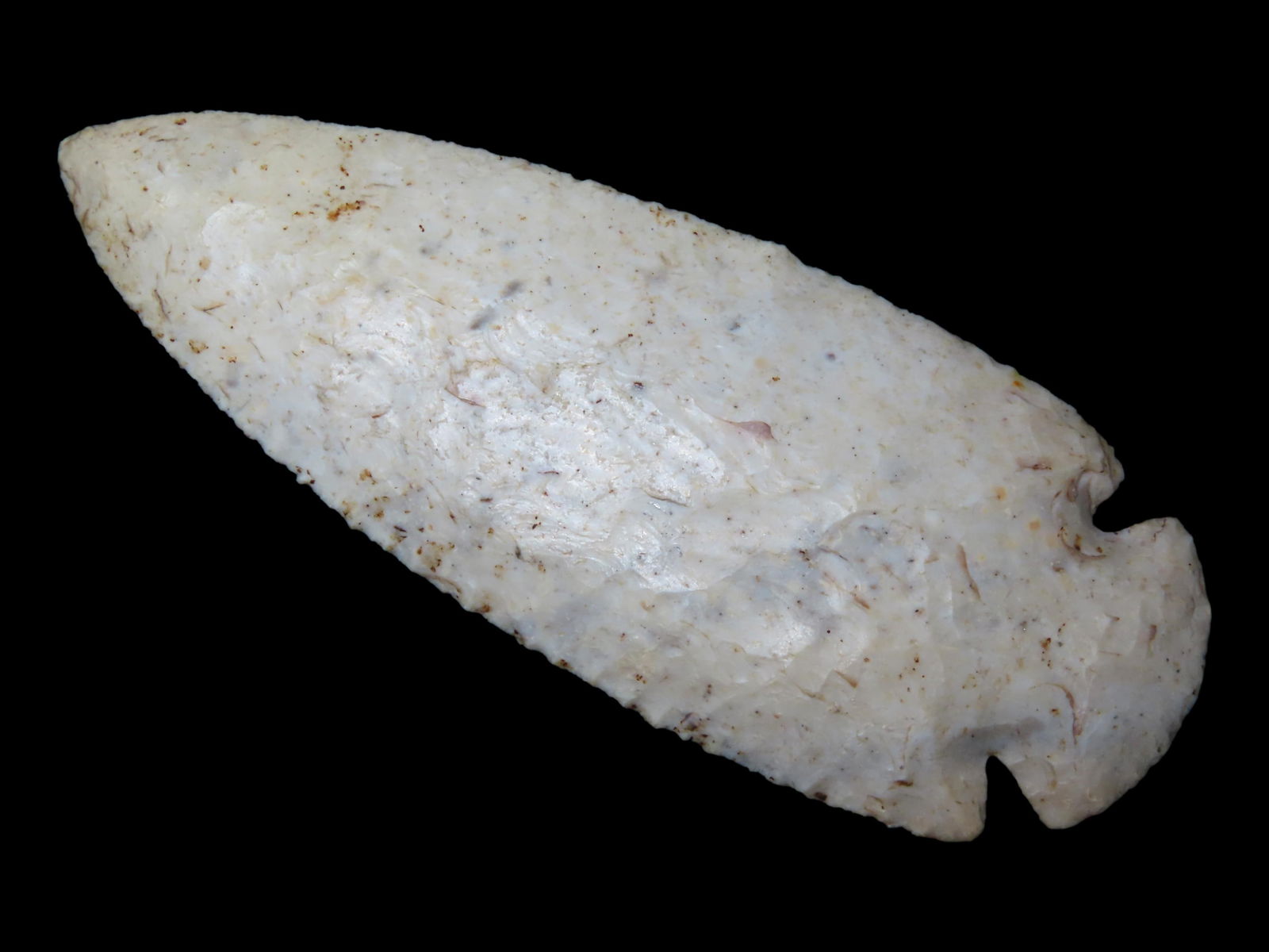 Outstanding 4 1/8" Dovetail, Motley COA, found in St. Louis Co., Missouri. Ex. Ladassor, Franke, (1 of 10)