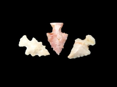 Grouping of 3 Bird Points found in Missouri