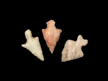 Grouping of 3 Bird Points found in Missouri