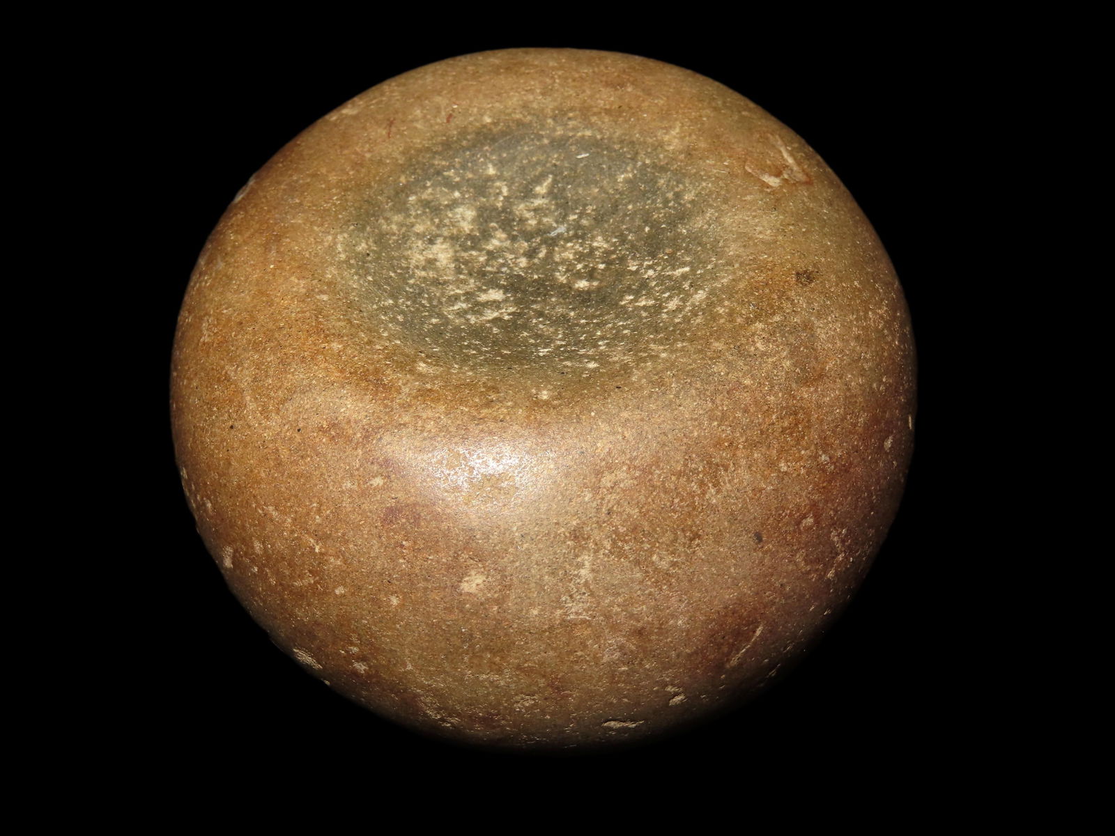 3 5/8" Discoidal Found by Delbert Roush in Bluffs, Illinois (1 of 6)