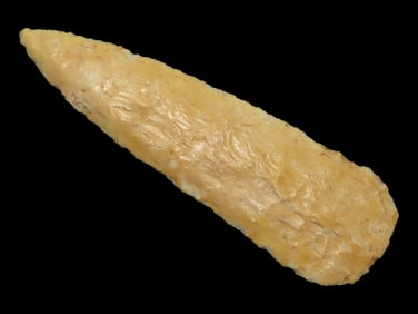 5 1/4" Creek Stained Cobbs Blade, Keele COA, Found in Macoupin Co. Illinois