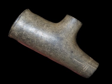 Phenomenal 3 5/8" Jersey Bluff Pipe, Dickey/Motley COA, Found by Mr. Cress in Jersey Co. Illinois,