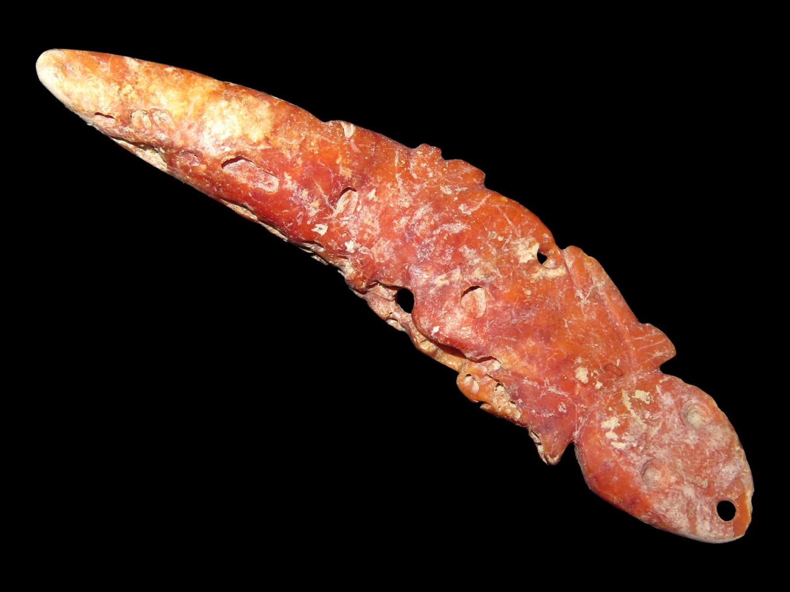 3 3/4" Another Pre Columbian Shell Pendant (1 of 6)