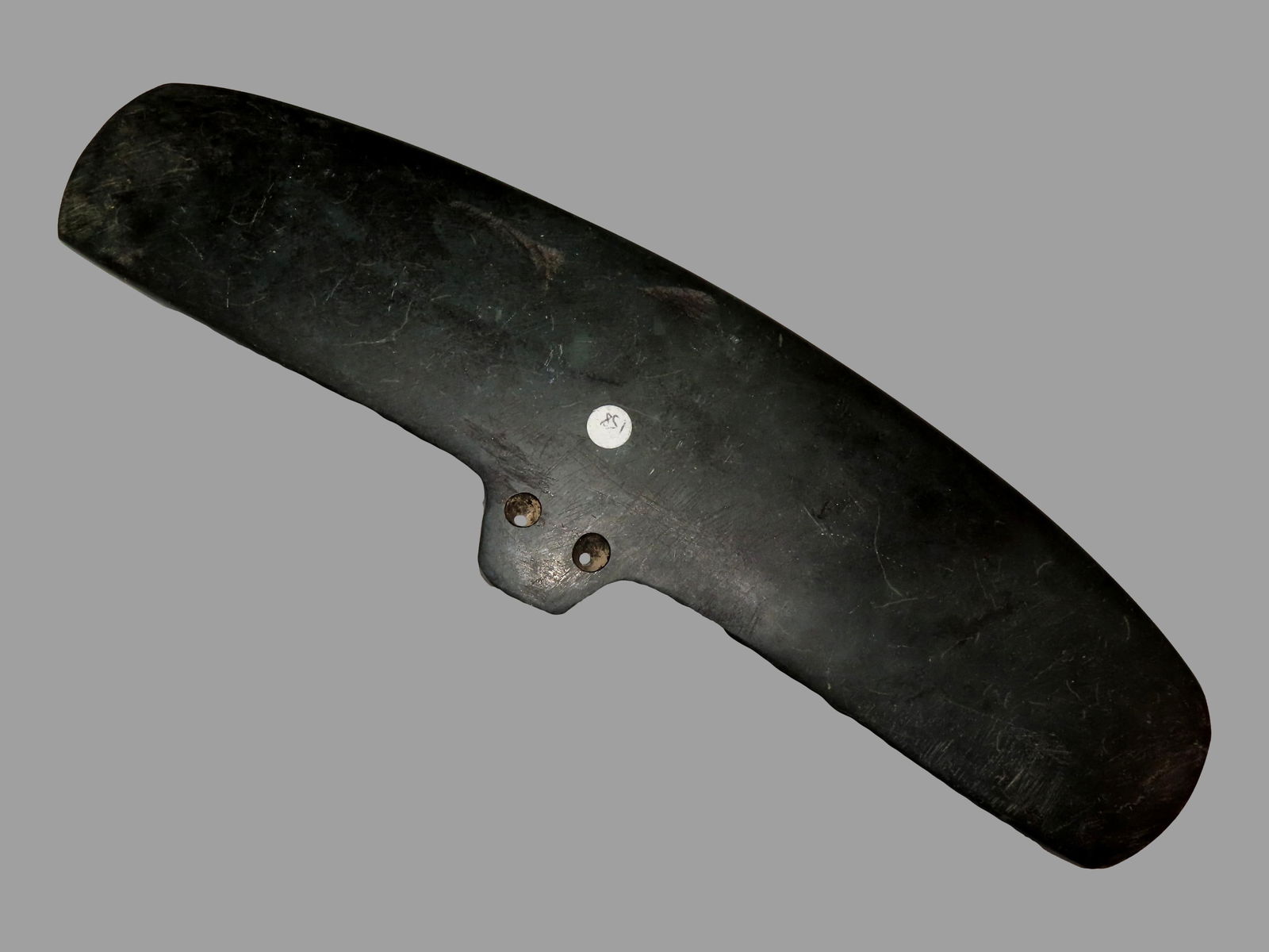 9 1/4" Pre-Columbian Extremely Well-Made Jadite Batwing Gorget From Costa Rica (1 of 7)