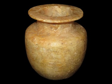 5" Alabaster Jar From Egypt