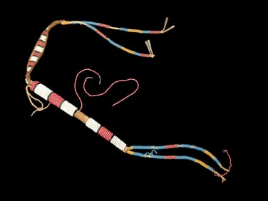 Intricately Beaded Awl Case-we believe there is an awl inside, too fragile to remove for photos
