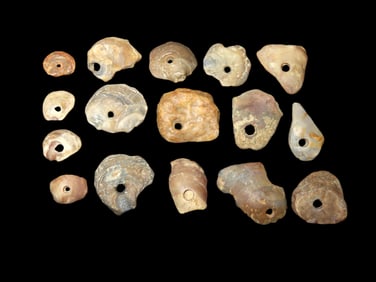 5 1/2" x 4 3/4" Frame of Pre-Columbian Shell Beads