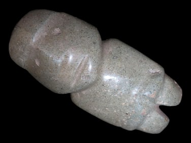 7" Pre-Columbian Mezcala Stone Axe God, Motley COA, Guerrero, Mexico