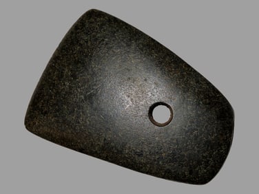 3 1/2" Pre-Columbian Drilled Celt From South America