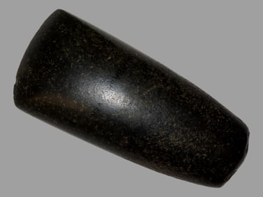 6 5/8" Flared Bit Celt Motley COA, Found near the Wabash River in Indiana
