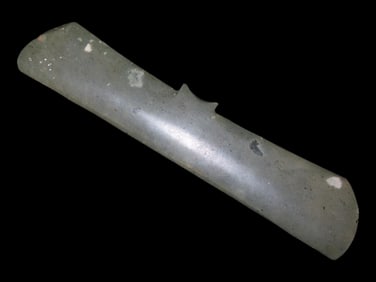 7'' Pre-Columbian Jade Batwing Gorget, Found in Costa Rica
