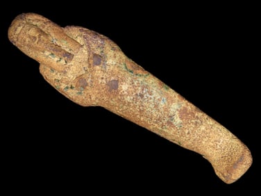 7 1/8" Antique Egyptian Ushabti Faience 2600-2100 BCE