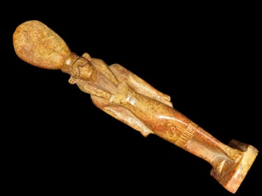 7 5/8" Rare Antique Egyptian Statue Depicting "Sekhmet"- The Lion- associated with Armies, War,