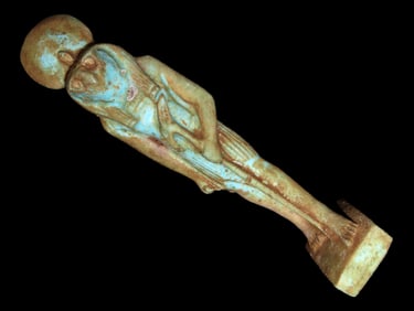 5 3/8" Authentic Ancient Egyptian Statue Depicting "Horus" - The Falcon- an ancient Egyptian god