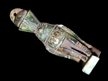 2 1/4'' Antique Egyptian Pendant Depicting "Horus"- The Falcon- an ancient Egyptian god often