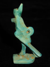 2 1/8'' Antique Egyptian Pendant Depicting "Horus" - The Falcon- an ancient Egyptian god often