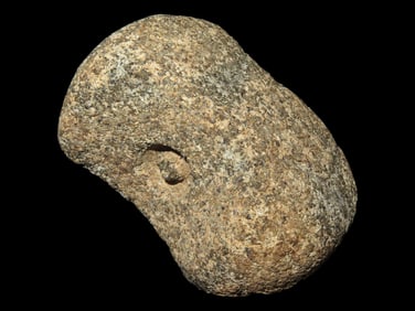 3 1/4" Hardstone Bannerstone Preform Found in Jefferson Co. Illinois, Ex Clairence Blair Collection