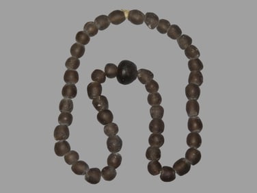 16" Strand of Large Recycled Glass African Trade Beads-Ghana
