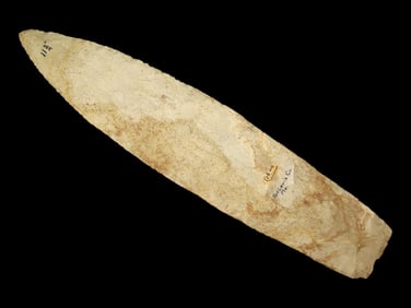 Remarkable 11 3/4" Wadlow Blade, x4 COA's, found in St Louis Co., Missouri. Pictured in Pre Historic
