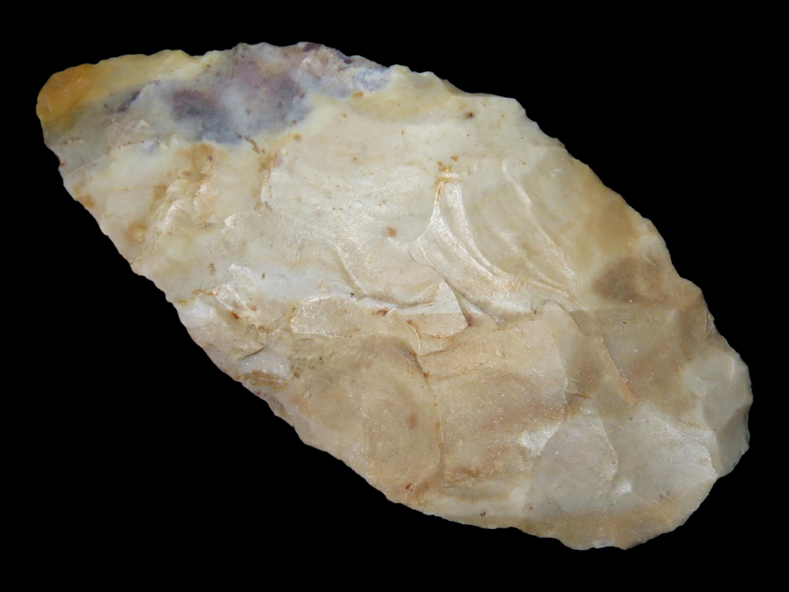 2 7/8" Colorful Archaic Blade, Found By Gary Nelson In Van Buren Co IA: 2 7/8" Colorful Archaic Blade, Found By Gary Nelson In Van Buren Co IA