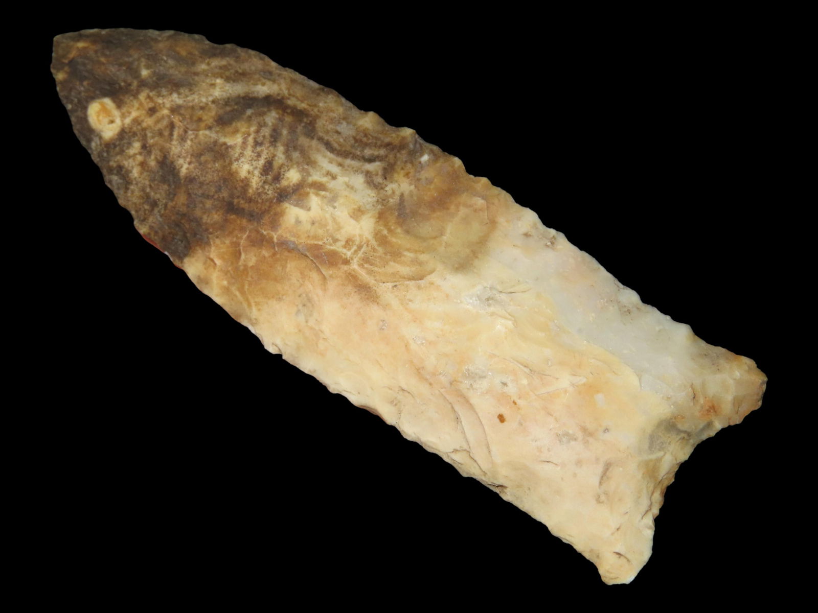 3 1/8" Extremely Nice Creek Stained Dalton, Found By Gary Nelson In Van Buren Co IA (1 of 6)