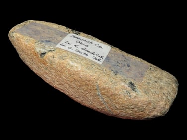 3 3/4' Boatstone, Motley COA, Hancock Co. OH, Ex A. Bunch and C.C.Smith