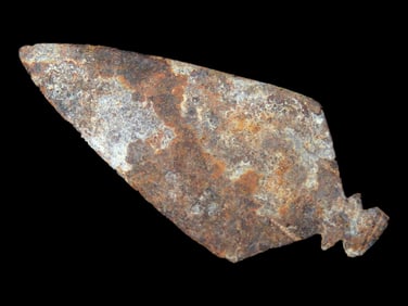 1 7/8' Authentic Plains Indian Hoop Iron Arrowhead, CO