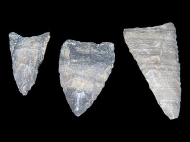 3' Triangular . 9-7000 B.P, Bell and Surrounding Counties. TX