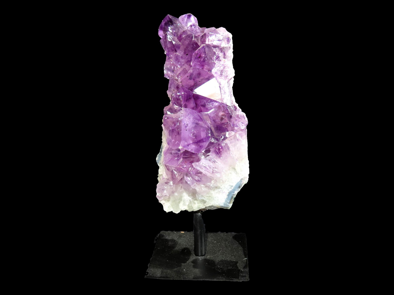 Stunning Bright Purple 7 1/2" Piece of Amethyst on Stand (1 of 7)