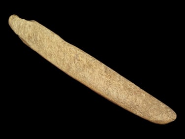 5 5/8' Split Buffalo Rib Bone Quill Flattener Boley Mandan, Morton Co. ND, Found by Curt Kintz