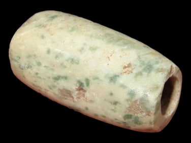 1 1/8' Pre-Columbian Mezcala Jade Bead, Guerrero Region Southern Mexico, Dated 600-100 BCE