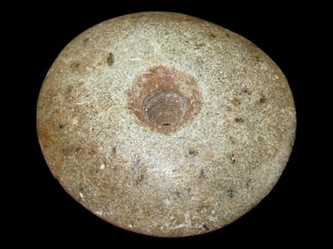 Pre-Columbian Mezcala Jade Bead, Guerrero Region Southern Mexico, Dated 600-100 BCE