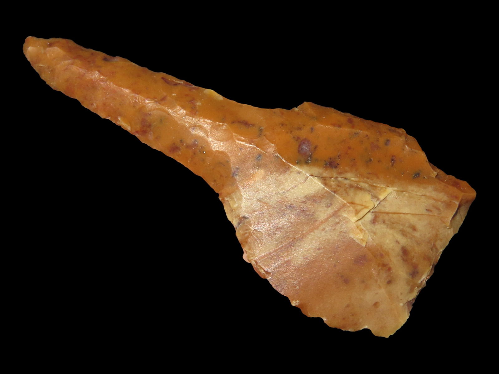 2 1/4" Nice Well Made Creek Stained Paddle Drill, Found By Gary Nelson In Van Buren Co IA (1 of 4)