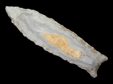 3 1/8' Fishtail Sedalia / Beaver lake, Tabular Chert, Found By Gary Nelson In Van Buren Co IA