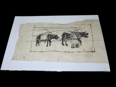 9 1/2' x 5 1/4' 'Original Japanese Art', This piece of Original art was deacquisitioned from the