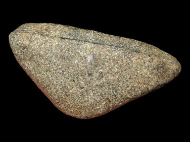 3 7/16' Undrilled Scooped Bottom Boatstone, Bennett COA, Belmont Co. OH