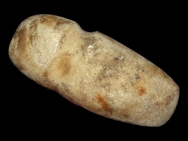 7 3/8' 3/4' Grooved Axe, Super Rare, Cotton Rock Axe, Central, Tennessee