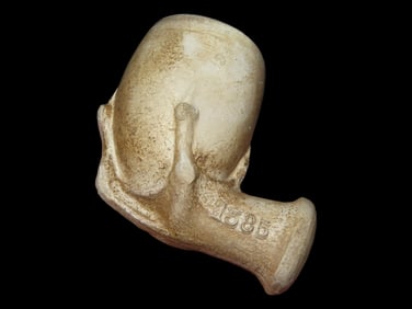 1 1/4' Clay Kaolin Clay Eagle Claw Pipe