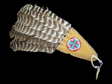14 1/2' Native American Feather Fan