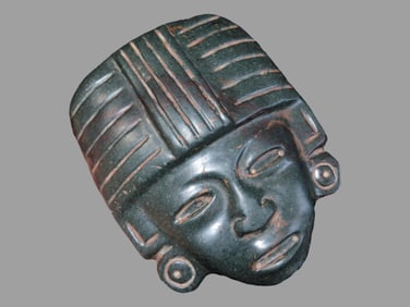 6' Mayan Effigy Mask, Motley COA, Guatemala