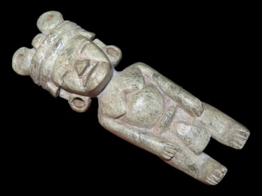 4 1/16' Mayan Human Effigy Figure, Motley COA, Mexico
