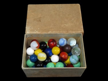2 1/2' X 2' X 4' Misc. Box of Marbles