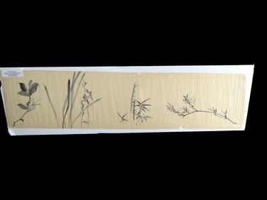 50' X 12' Original Japanese Art. CA 1700-Early 1900 Honolulu Museum X Richard Lane Collection