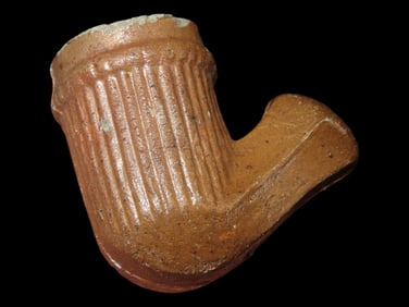 1 1/2' Historic Clay Pipe Made in Ohio