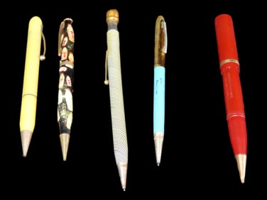 Collection of 5 Rare Fountain Pens/Pencils/Ballpoint, Early 1900s