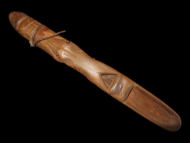 12 3/4' Wooden Carving H. Stewart, Paris, Missouri