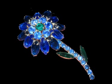 Very Colorful Jeweled Brooch